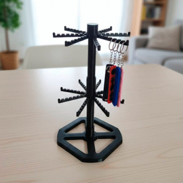 Exhibidor de llaveros de plastico 2 alturas